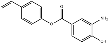 Benzoic acid, 3-amino-4-hydroxy-, 4-ethenylphenyl ester Struktur