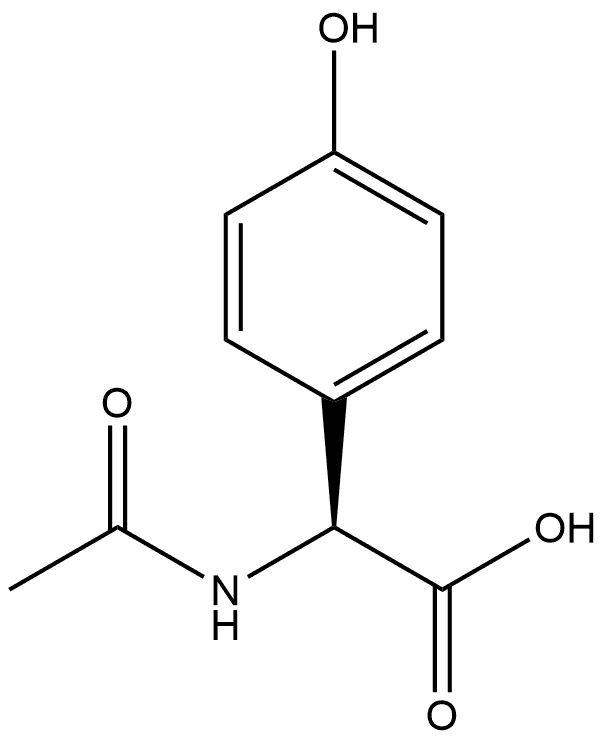 N-Ac-S-4-Hydroxyphenylglycine Struktur