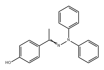 Ethanone, 1-(4-hydroxyphenyl)-, 2,2-diphenylhydrazone Struktur