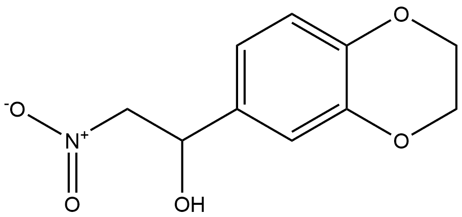 1,4-Benzodioxin-6-methanol, 2,3-dihydro-α-(nitromethyl)- Struktur