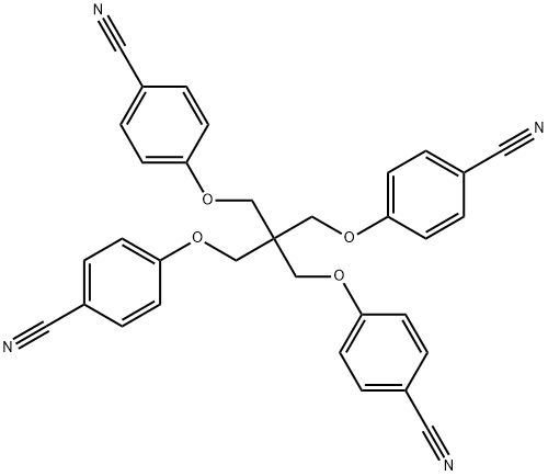 Benzonitrile, 4,4'-[[2,2-bis[(4-cyanophenoxy)methyl]-1,3-propanediyl]bis(oxy)]bis- (9CI) Struktur