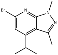 6-BROMO-1,3-DIMETHYL-4-(1-METHYLETHYL) Struktur