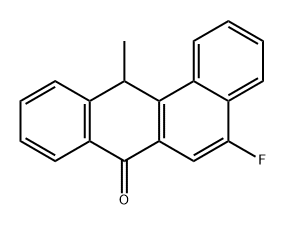 Benz[a]anthracen-7(12H)-one, 5-fluoro-12-methyl- Struktur