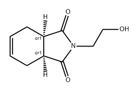 1H-Isoindole-1,3(2H)-dione, 3a,4,7,7a-tetrahydro-2-(2-hydroxyethyl)-, (3aR,7aS)-rel- Struktur