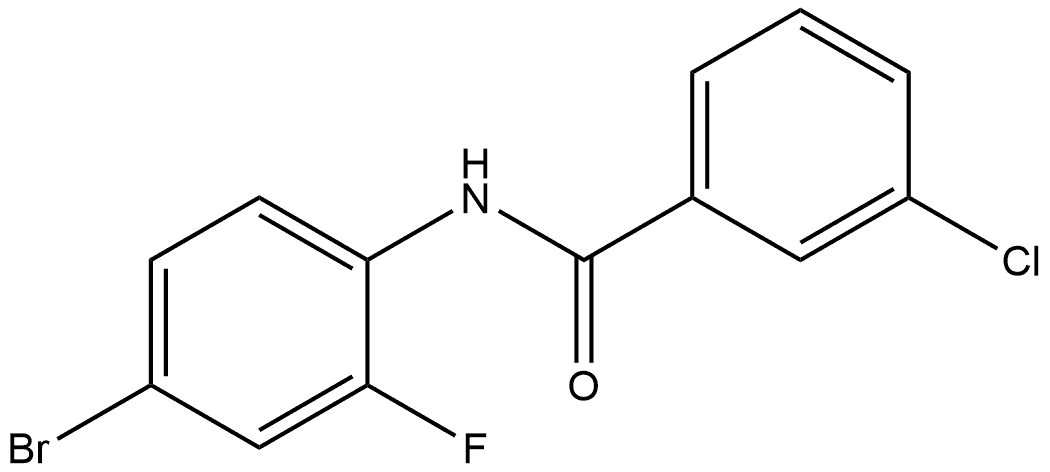 N-(4-Bromo-2-fluorophenyl)-3-chlorobenzamide Struktur