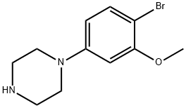 1-(4-bromo-3-methoxyphenyl)piperazine Struktur