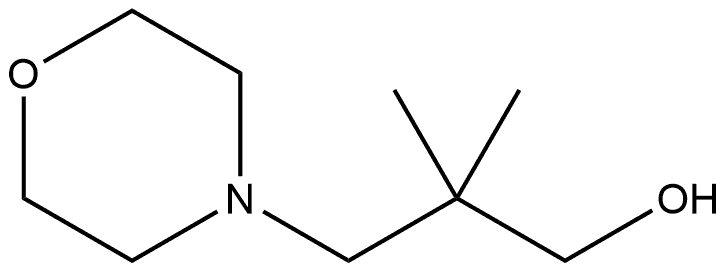 4-Morpholinepropanol, β,β-dimethyl- Struktur