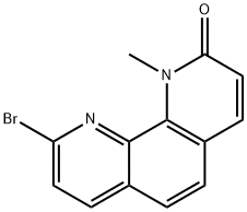 1,10-Phenanthrolin-2(1H)-one, 9-bromo-1-methyl- Struktur