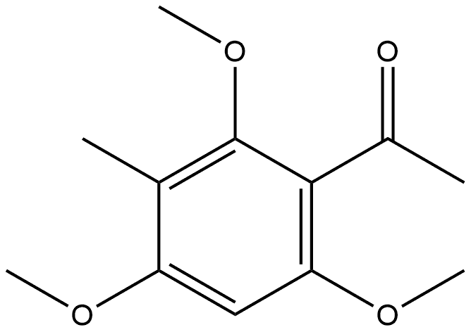 1-(2,4,6-Trimethoxy-3-methylphenyl)ethanone Trimethyl ether Struktur