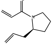 2-Propen-1-one, 1-[(2S)-2-(2-propen-1-yl)-1-pyrrolidinyl]- Struktur