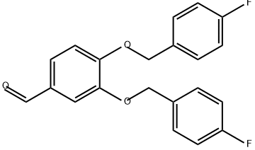 Benzaldehyde, 3,4-bis[(4-fluorophenyl)methoxy]- Struktur