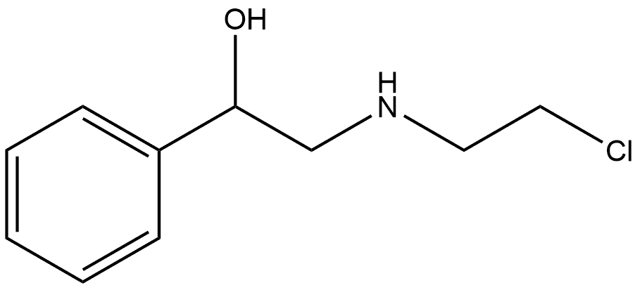 Benzenemethanol, α-[[(2-chloroethyl)amino]methyl]- Struktur