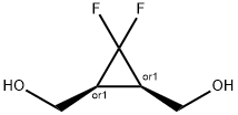 1,2-Cyclopropanedimethanol, 3,3-difluoro-, (1R,2S)-rel- Struktur