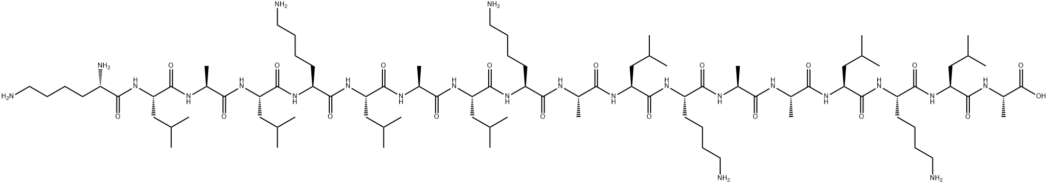 L-Alanine, L-lysyl-L-leucyl-L-alanyl-L-leucyl-L-lysyl-L-leucyl-L-alanyl-L-leucyl-L-lysyl-L-alanyl-L-leucyl-L-lysyl-L-alanyl-L-alanyl-L-leucyl-L-lysyl-L-leucyl- Struktur