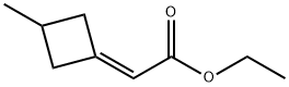 Acetic acid, 2-(3-methylcyclobutylidene)-, ethyl ester Struktur