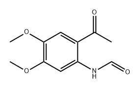 Formamide, N-(2-acetyl-4,5-dimethoxyphenyl)- Struktur