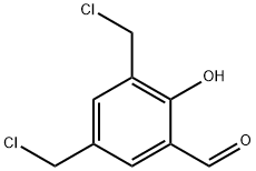 Benzaldehyde, 3,5-bis(chloromethyl)-2-hydroxy- Struktur