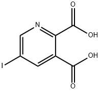 2,3-Pyridinedicarboxylic acid, 5-iodo- Struktur