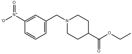 Ethyl 1-(3-nitrobenzyl)piperidine-4-carboxylate Struktur