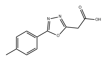 1,3,4-Oxadiazole-2-acetic acid, 5-(4-methylphenyl)- Struktur