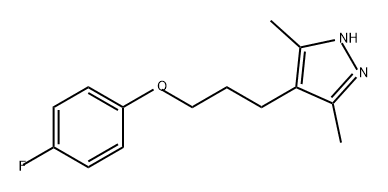 1H-Pyrazole, 4-[3-(4-fluorophenoxy)propyl]-3,5-dimethyl- Struktur