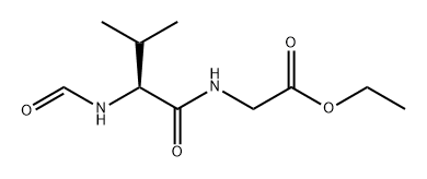 Glycine, N-formyl-L-valyl-, ethyl ester (9CI) Struktur