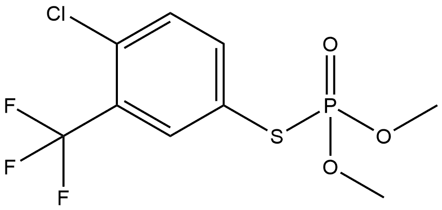 Phosphorothioic acid, S-(4-chloro-α,α,α-trifluoro-m-tolyl) O,O-dimethyl ester (7CI,8CI) Struktur