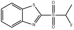 Benzothiazole, 2-[(1-fluoroethyl)sulfonyl]- Struktur