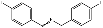 Benzenemethanamine, 4-fluoro-N-[(4-fluorophenyl)methylene]- Struktur