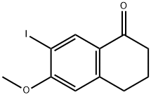 1(2H)-Naphthalenone, 3,4-dihydro-7-iodo-6-methoxy- Struktur