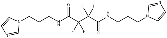 2,2,3,3-tetrafluoro-N~1~,N~4~-bis[3-(1H-imidazol-1-yl)propyl]succinamide Struktur