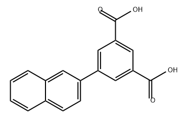 1,3-Benzenedicarboxylic acid, 5-(2-naphthalenyl)- Struktur