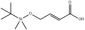 2-Butenoic acid, 4-[[(1,1-dimethylethyl)dimethylsilyl]oxy]-, (2E)- Struktur