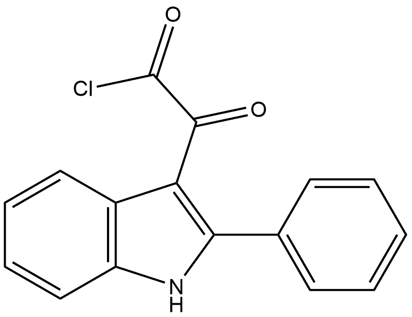 1H-Indole-3-acetyl chloride, α-oxo-2-phenyl- Struktur