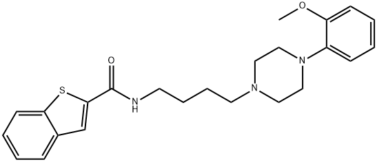 Benzo[b]thiophene-2-carboxamide, N-[4-[4-(2-methoxyphenyl)-1-piperazinyl]butyl]- Struktur