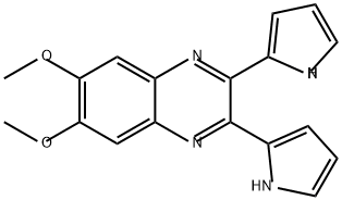 Quinoxaline, 6,7-dimethoxy-2,3-di-1H-pyrrol-2-yl- Struktur