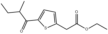 2-Thiopheneacetic acid, 5-(2-methyl-1-oxobutyl)-, ethyl ester