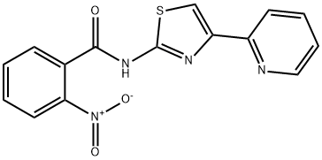 Benzamide, 2-nitro-N-[4-(2-pyridinyl)-2-thiazolyl]- Struktur