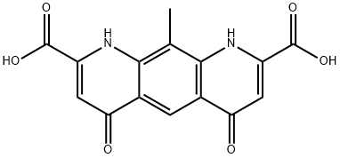 Pyrido[3,2-g]quinoline-2,8-dicarboxylic acid, 1,4,6,9-tetrahydro-10-methyl-4,6-dioxo- Struktur