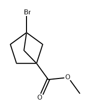 Bicyclo[2.1.1]hexane-1-carboxylic acid, 4-bromo-, methyl ester Struktur