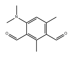 1,3-Benzenedicarboxaldehyde, 4-(dimethylamino)-2,6-dimethyl- Struktur