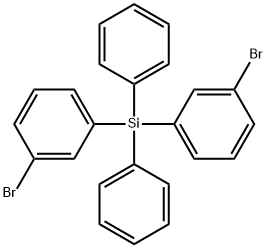 雙(3-溴苯基)二苯基硅烷 結(jié)構(gòu)式