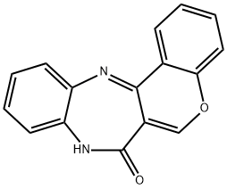 [1]Benzopyrano[4,3-b][1,5]benzodiazepin-7(8H)-one Struktur