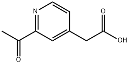 4-Pyridineacetic acid, 2-acetyl- Struktur