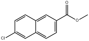 2-Naphthalenecarboxylic acid, 6-chloro-, methyl ester Struktur