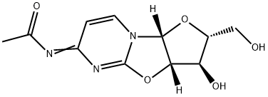 Acetamide, N-[(2R,3R,3aS,9aR)-2,3,3a,9a-tetrahydro-3-hydroxy-2-(hydroxymethyl)-6H-furo[2',3':4,5]oxazolo[3,2-a]pyrimidin-6-ylidene]- Struktur