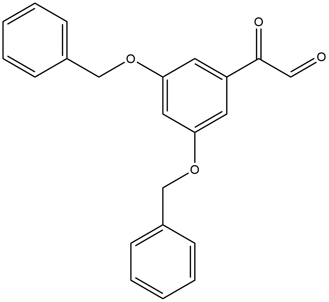 Benzeneacetaldehyde, α-oxo-3,5-bis(phenylmethoxy)- Struktur