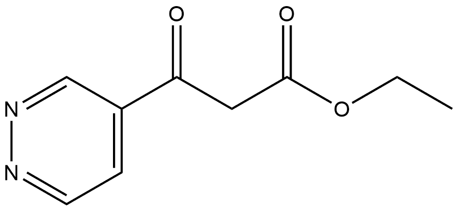 4-Pyridazinepropanoic acid, β-oxo-, ethyl ester Struktur