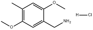 Benzenemethanamine, 2,5-dimethoxy-4-methyl-, hydrochloride (1:1) Struktur