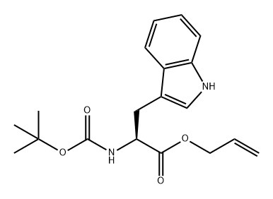 L-Tryptophan, N-[(1,1-dimethylethoxy)carbonyl]-, 2-propen-1-yl ester Struktur